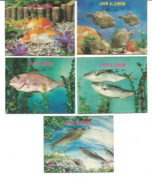 3 Dimensional stamps Umm Al Qiwain -fish
