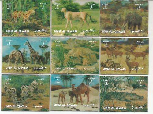 3 dimensional stamps Umm Al Qiwain - animals