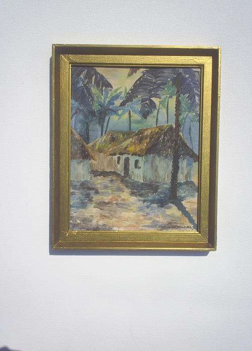 A.Murray "Native Village" original painting