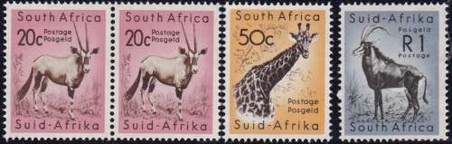 RSA - 1961 DECIMAL DEF ISSUE, 20c PAIR & 50c SINGLE & R1 SINGLE - ALL FINE U/M!!!!!