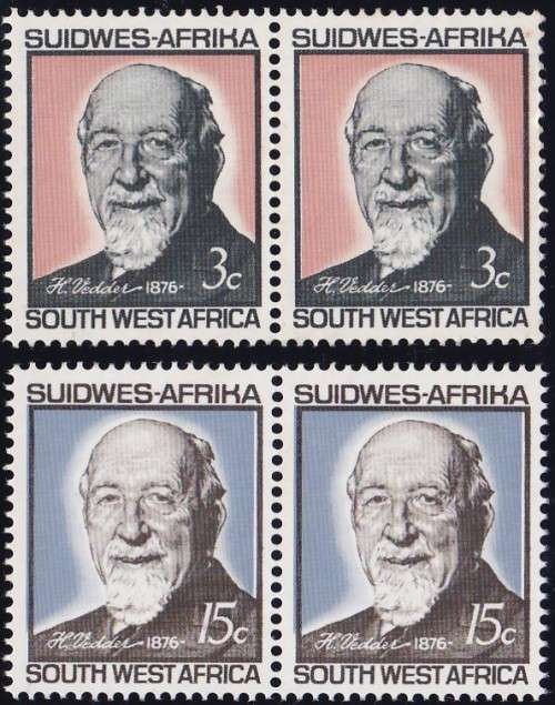 SWA - DR.VEDDER, 3c & 15c PAIRS - BOTH FINE U/M!!!!!