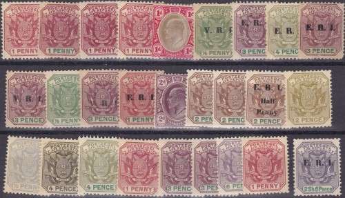 TRANSVAAL - NICE ASSORTMENT OF M/M & U/M SINGLES ON CARD TO 2/6 SHILLINGS - MOSTLY FINE!!!!!