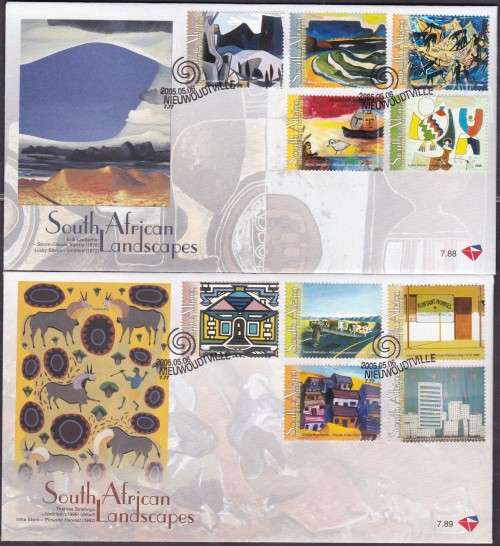 RSA - SOUTH AFRICAN LANDSCAPES, CLEAN FDC SET 7.88 & 7.89 - HIGH FACE VALUE AT R72!!!!!