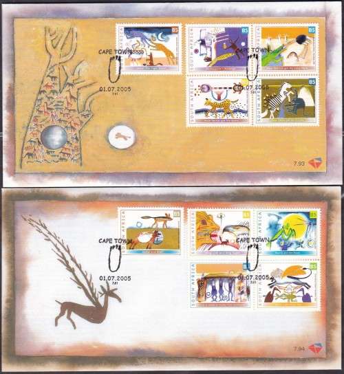 RSA - SOUTH AFRICAN FOLKLORE, FDC SET 7.93 & 7.94 - FINE AS NEW!!!!!