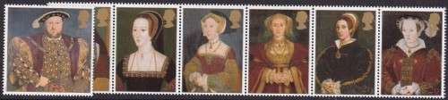 GB - 1997 HENRY THE 8TH (SINGLE) & HIS WIVES (STRIP OF 6), SUPERB U/M SET - CV:R210!!!!!