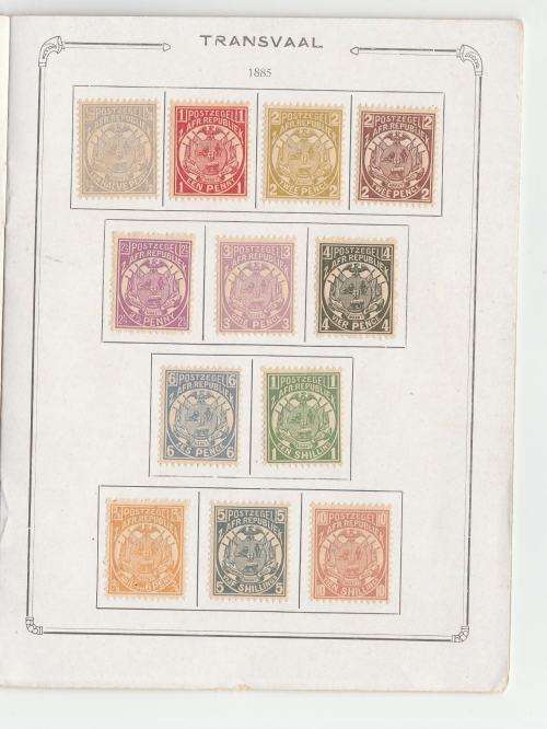 TRANSVAAL/ZAR-BOOK "TIMBRES DU TRANSVAAL"-WITH COMPLETE SETS TO 5 POUNDS-FINE MM
