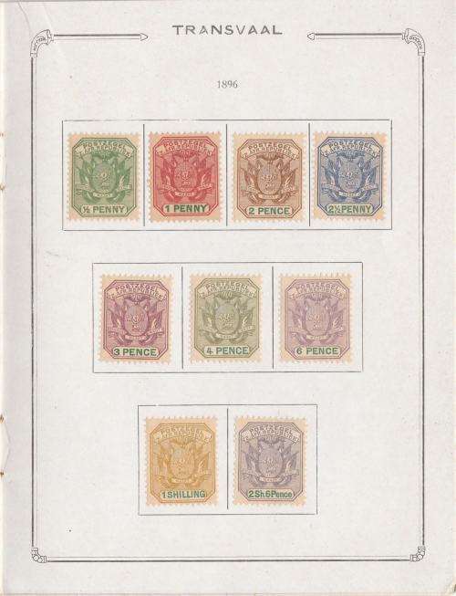 TRANSVAAL/ZAR-BOOK "TIMBRES DU TRANSVAAL"-WITH COMPLETE SETS TO 5 POUNDS-FINE MM