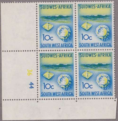 SWA - 1ST DECIMAL DEF ISSUE, 10c DIAMON CONTROL BLOCK OF 4 - FINE U/M!!!!!