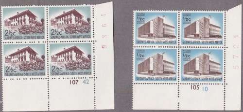 SWA - 1ST DECIMAL DEF ISSUE, 1/2c AND 2&1/2c CONTROLS (GREENISH BLUE), FINE U/M - CV:R540!!!!!