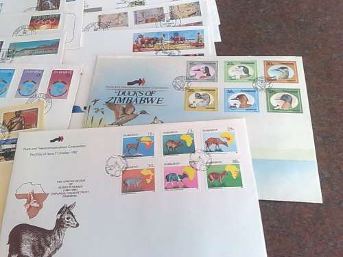 RHDESIA/ZIMBABWE-25 VERY NICE FDC-SOME BETTER ONES INCLUDED-FINE,CLEAN LOT