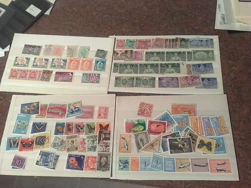 GENUINE GLORY LOT TO CLEAR-STOCK CARDS WITH STAMPS.,PACKETS ,HALF-PAGES,-MOSTLY FINE,SEE PHOTOS