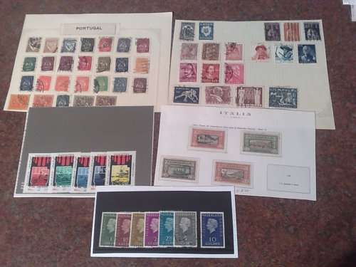 GENUINE GLORY LOT TO CLEAR-STOCK CARDS WITH STAMPS.,PACKETS ,HALF-PAGES,-MOSTLY FINE,SEE PHOTOS