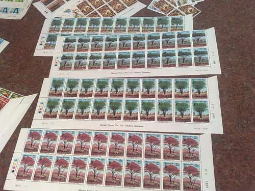 ZIMBABWE-LARGE ASSORTED PROVING BLOCKS,CONTROLS ETC TO CLEAR,FINE UM-SEE PHOTOS