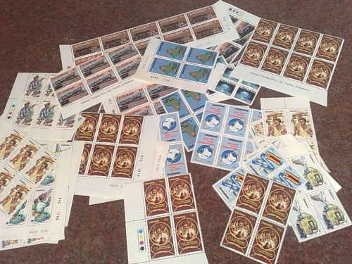 ZIMBABWE-LARGE ASSORTED PROVING BLOCKS,CONTROLS ETC TO CLEAR,FINE UM-SEE PHOTOS
