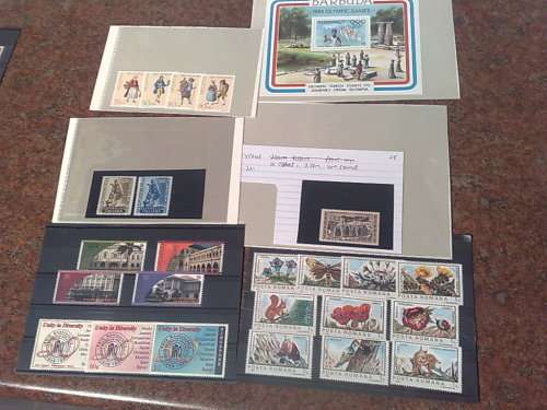 NICE CLEARANCE LOT(NO. 1)--25 CARDS WITH FINE UM SETS ,BLOCKS,CONTROLS,MINISHEETS-HIGH RESALE,CV