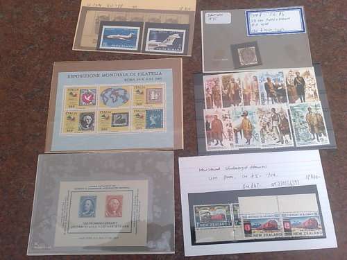 NICE JOBLOT TO CLEAR-56 ASSORTED CARDS AND PACKETS-SOME NICE SETS ,MOST UM,SOM USED-GOOD VALUE