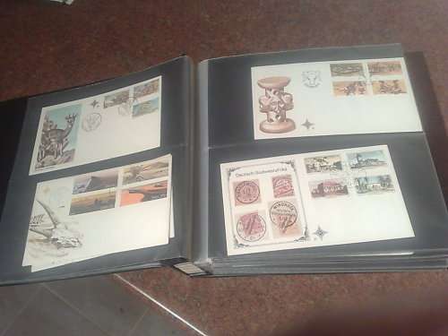 SWA & NAMIBIA-GOOD CONDITION FDC ALBUM WITH 125 PLUS FDC-LOOKS CLEAN LOT