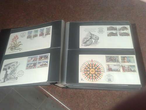 SWA & NAMIBIA-GOOD CONDITION FDC ALBUM WITH 125 PLUS FDC-LOOKS CLEAN LOT