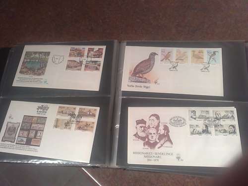 SWA & NAMIBIA-GOOD CONDITION FDC ALBUM WITH 125 PLUS FDC-LOOKS CLEAN LOT