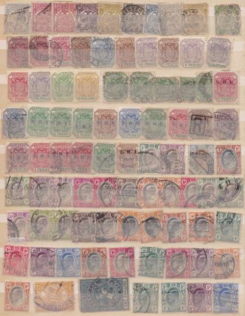 TRANSVAAL - LARGE ASSORTMENT OF SINGLES ON PAGE, M/M & USED, MANY FAULTS - SELLING AS IS!!!!!
