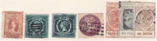 AUSTRALIA - QUEEN VIC, ASSORTED STAMP DUTY / POSTAL FISCALS TO 5 SHILLINGS - INTERESTING!!!!!