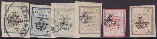 PERSIA - 1906 ASSORTED SINGLES, M/M & USED - CV:R1420!!!!!