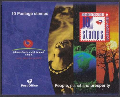 RSA2002 JOHANNESBURG WORLD SUMMIT BOOKLET, FINE MINT - SCARCE BOOKLET 2002/08/25!!!!!