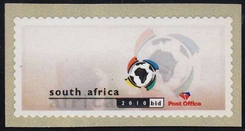 RSA - FIFA 2010 SOCCER WORLD CUP BID, VIRTUAL STAMP: NO PRINTED VALUE - FINE U/M!!!!!