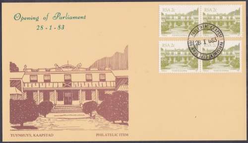 RSA - OPENING OF PARLIAMENT, MAXI CARD 1983, ONLY 100 ISSUED - SCARCE!!!!!