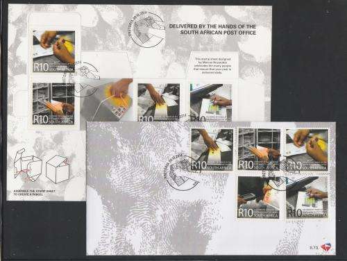RSA-DELIVERED BY HANDS OF SAPO-FDC 8.73 PLUS FULL SHEET ,FINE CTO