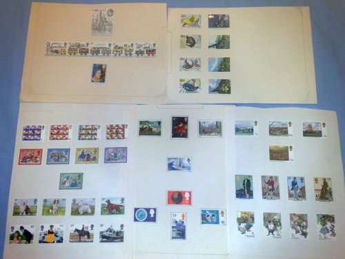 GLORY LOT-BETTER ITEMS ON 30 CARDS/SLEEVES & 10 PAGES GB COMM MINT SETS,GOOD VALUE LOT,BARGAIN BUY