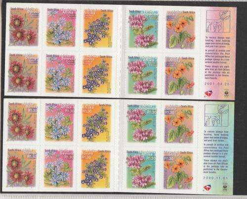 RSA-7TH DEF FLOWERS-2 X BOOKLETS-FINE UM-DATED 2000-11-01 AND 2001-04-25