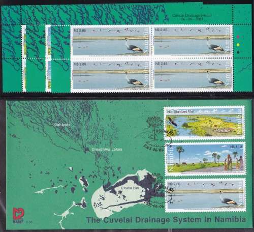 NAMIBIA - CUVELAI DRAINAGE, FDC 3.38 WITH U/M SET OF CONTROLS - FINE!!!!!