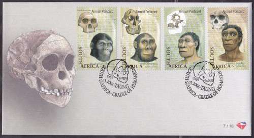 RSA - ORIGIN OF HUMANKIND, FDC 7.116 - FINE AS NEW!!!!!