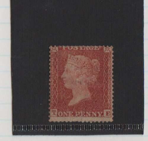 GB QUEEN VIC 1854-57-ONE PENNY RED-PERF 14 DIE 1-FINE MINT WITH HINGE-CV R11 000-SEE SCANS