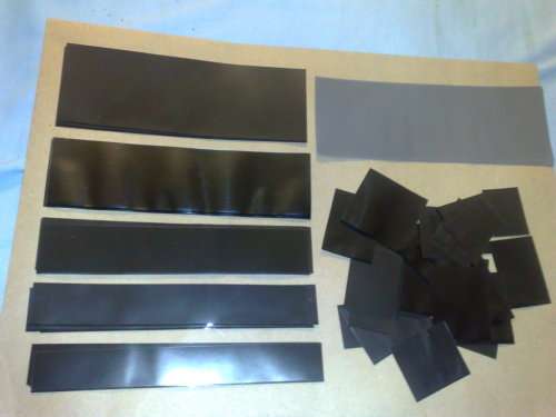 NEW ASS. BLACK  HAWID/DAVO STRIPS-25 FULL STRIPS,5 DIFF.SIZES &30 LOOSE CUT TO SIZES&(5 FREE GREY )