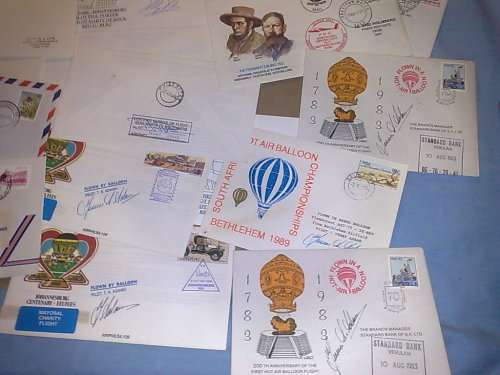RSA-25 ASSORTED FLIGHT and BALLON FLIGHT FDC-10 ARE SIGNED-bid per cover