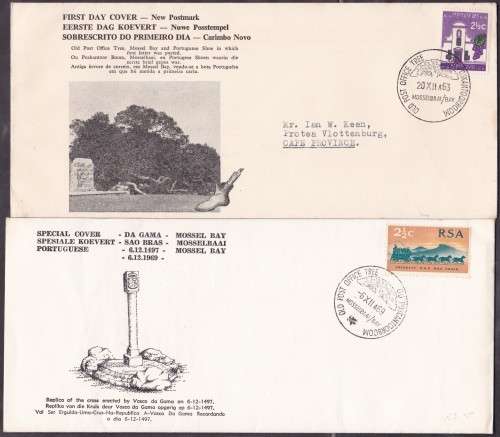 RSA - OLD POST OFFICE TREE, 2 X ILLUSTRATED COVERS - FAIR!!!!!