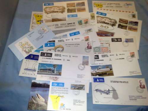 SWA-NAMIB AIR-20 ASSORTED FLIGHT FDC-ALL FINE ,CLEAN-BID PER FDC