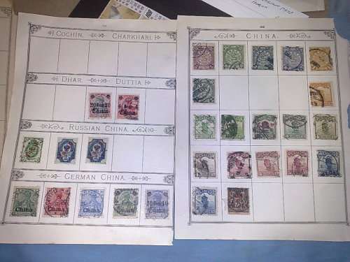 CHINA-ASSORTED ON PAGES,CARDS,LOOSE IN SLEEVES ETC,SOME BETTER SEEN-ALL AS ONE LOT
