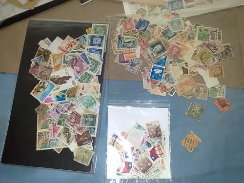 CHINA-ASSORTED ON PAGES,CARDS,LOOSE IN SLEEVES ETC,SOME BETTER SEEN-ALL AS ONE LOT