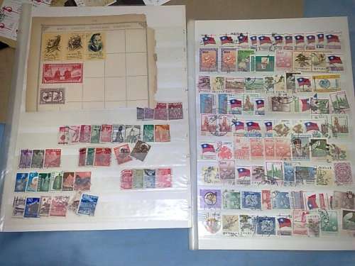 CHINA-ASSORTED ON PAGES,CARDS,LOOSE IN SLEEVES ETC,SOME BETTER SEEN-ALL AS ONE LOT