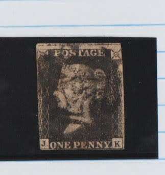 GREAT BRITAIN-PENNY BLACK-FAIR USED-MARGINS AS PER SCAN-SELLING AS DESCRIBED
