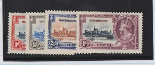 MONSERRAT-KING GEORGE V-1935 SILVER JUBILEE-SUPERB FRESH MINT SET TO ONE SHILLINGSOUGHT AFTER