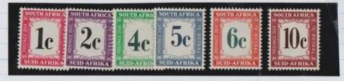 RSA-1961 SET OF POSTAGE DUES TO 10C-SUPERB CLEAN UNMOUNTED MINT-CV R270-SACC 44-49