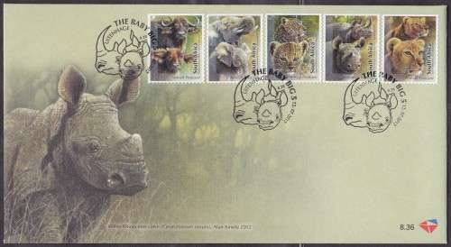 RSA - THE BABY BIG FIVE, FDC 8.36 - FINE AS NEW!!!!!