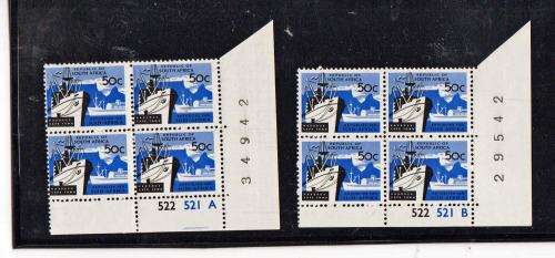 RSA-1ST DEF-50C HARBOUR CONTROLS 522 521 A & B-1973 GLOSSY PAPER,FINE UM -SACC 336