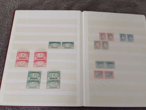 IDEAL 16 PAGE STOCKBOOK IN GOOD CONDITION WITH REMAINDER UNION COLLECTION,UM,MINT,FEW USED-
