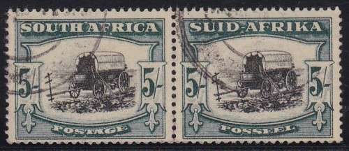 UNION SA - HYPHENATED PICTORIAL, 5/ FINE USED PAIR - CV:R600!!!!!