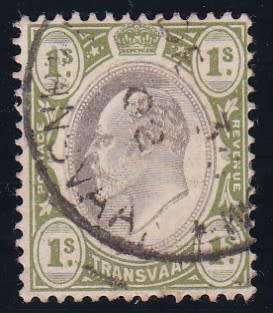 TRANSVAAL - 1902-1903 KING EDWARD THE 7TH, 1/ FINE USED SINGLE - CV:R450!!!!!